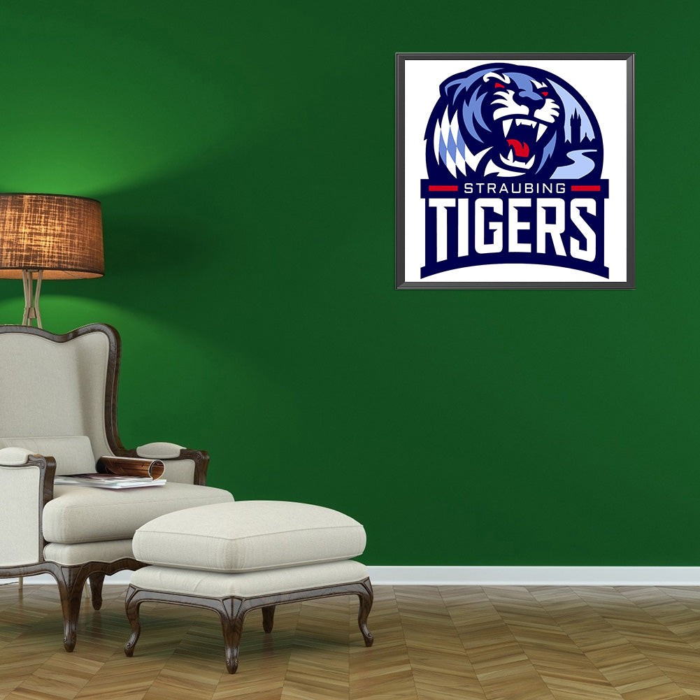 Straubing Tigers Logo - Full Round Drill Diamond Painting 40*40CM