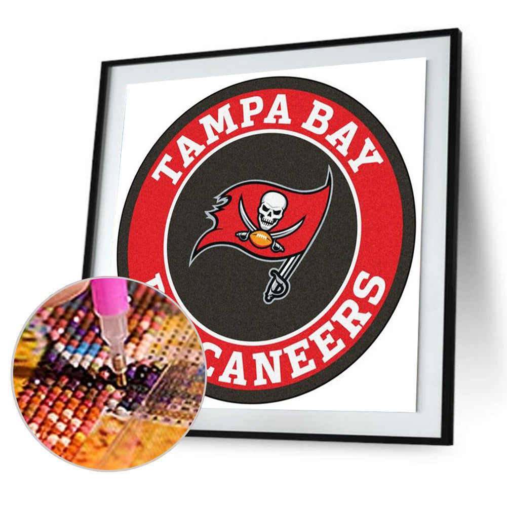 Tampa Bay Buccaneers Logo - Full Round Drill Diamond Painting 40*40CM