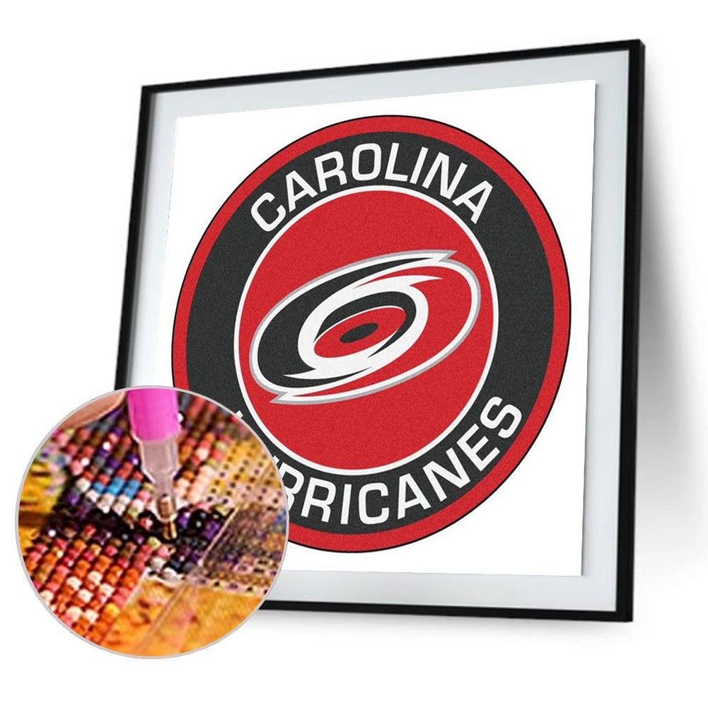 Carolina Hurricanes Emblem - Full Round Drill Diamond Painting 40*40CM