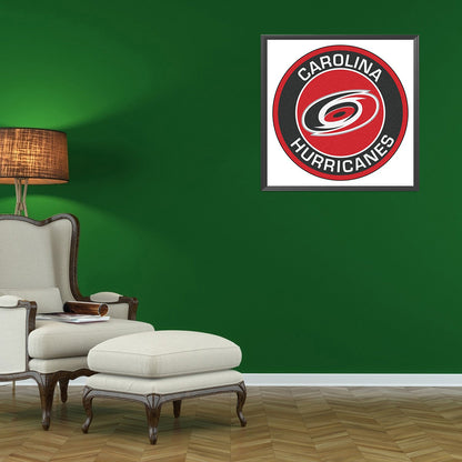 Carolina Hurricanes Emblem - Full Round Drill Diamond Painting 40*40CM