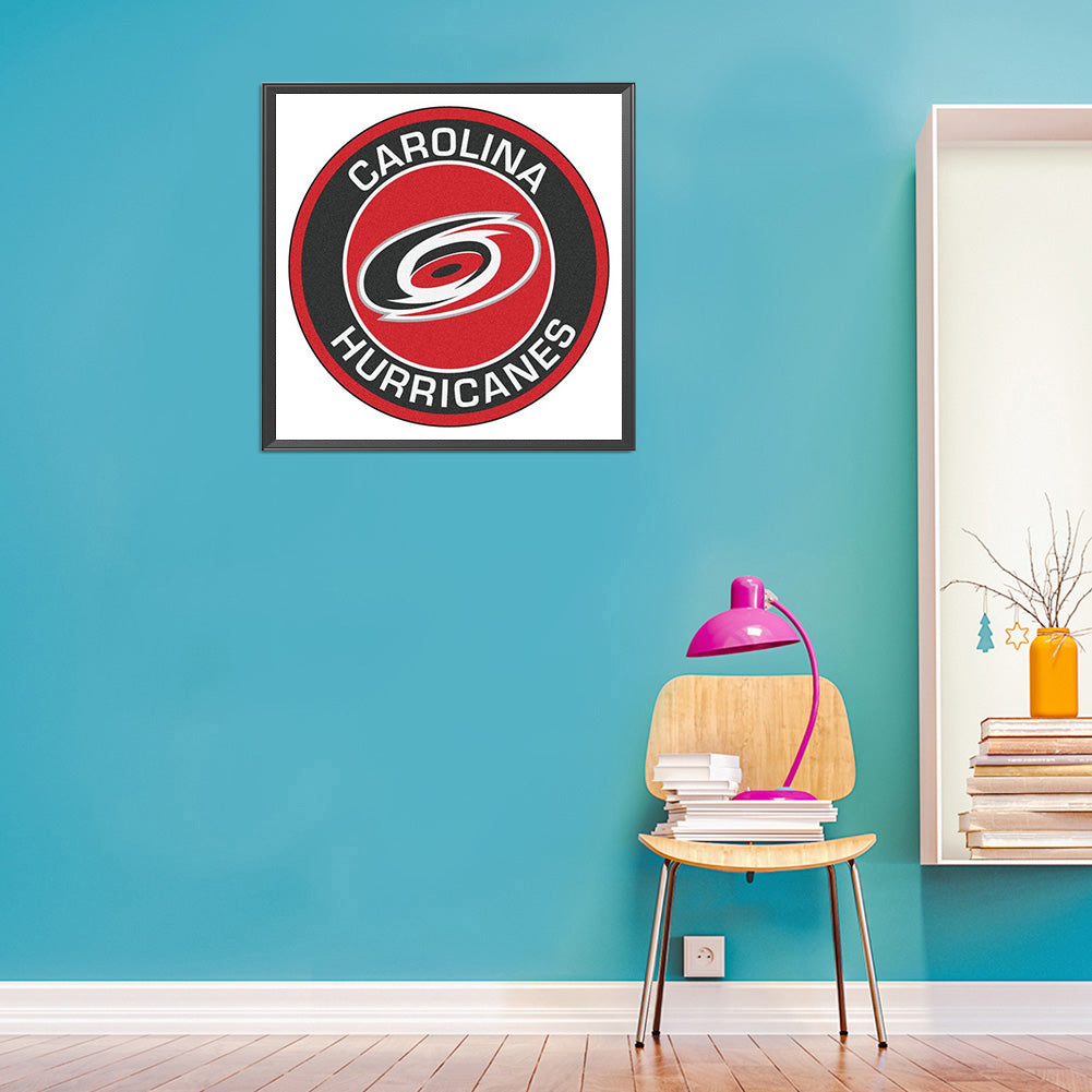 Carolina Hurricanes Emblem - Full Round Drill Diamond Painting 40*40CM