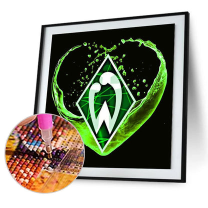 Werder Bremen Football Team Logo - Full Round Drill Diamond Painting 40*40CM