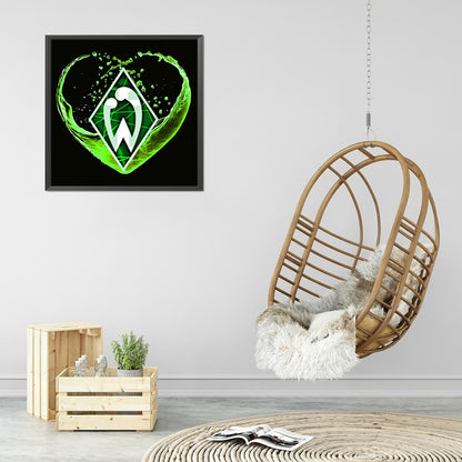 Werder Bremen Football Team Logo - Full Round Drill Diamond Painting 40*40CM