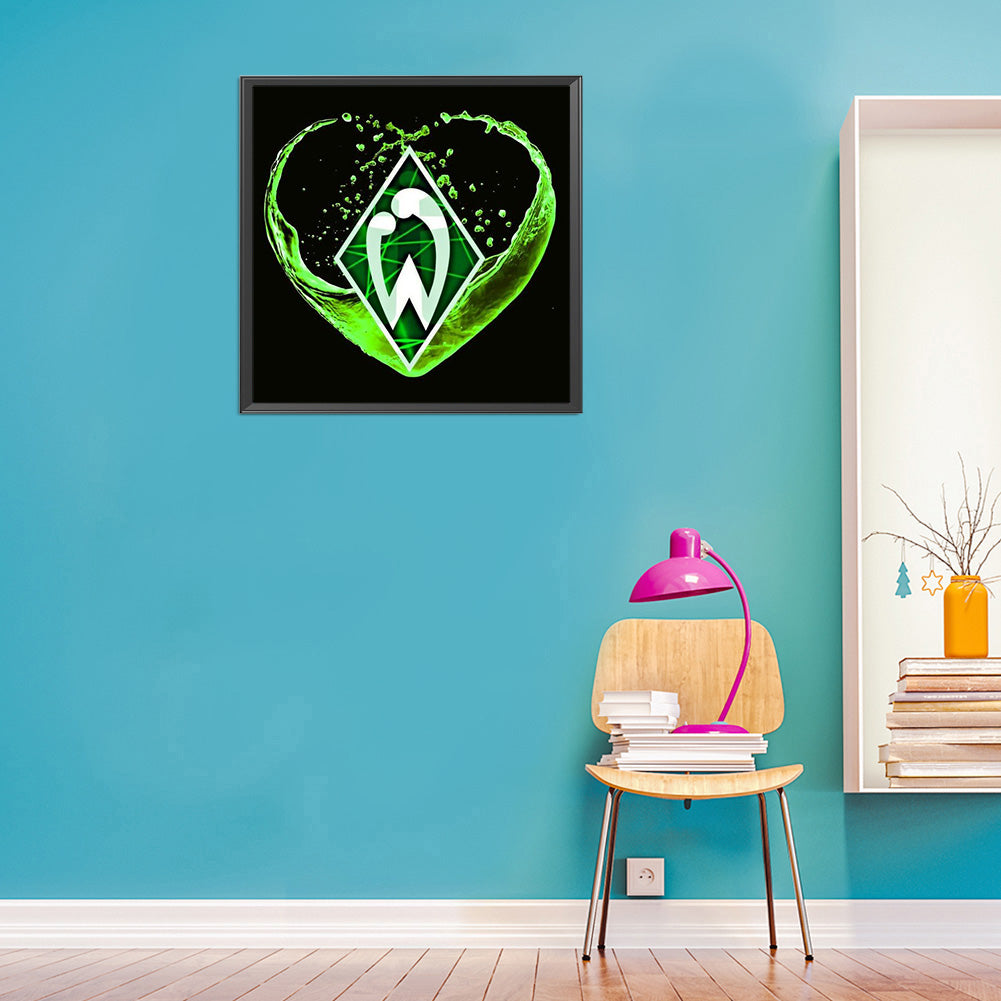 Werder Bremen Football Team Logo - Full Round Drill Diamond Painting 40*40CM