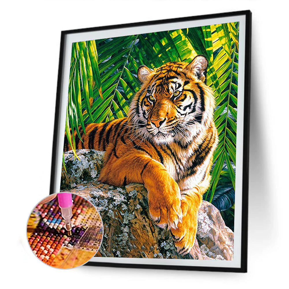 Tiger - Full Round Drill Diamond Painting 30*40CM