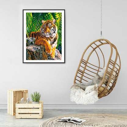 Tiger - Full Round Drill Diamond Painting 30*40CM