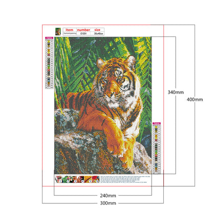 Tiger - Full Round Drill Diamond Painting 30*40CM