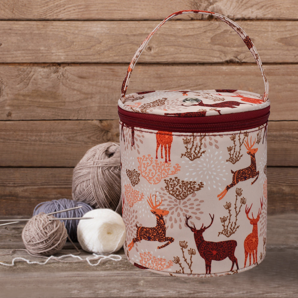 Empty Yarn Crochet Hook Storage Bag Knitting Needles Sewing Tools Tote Case