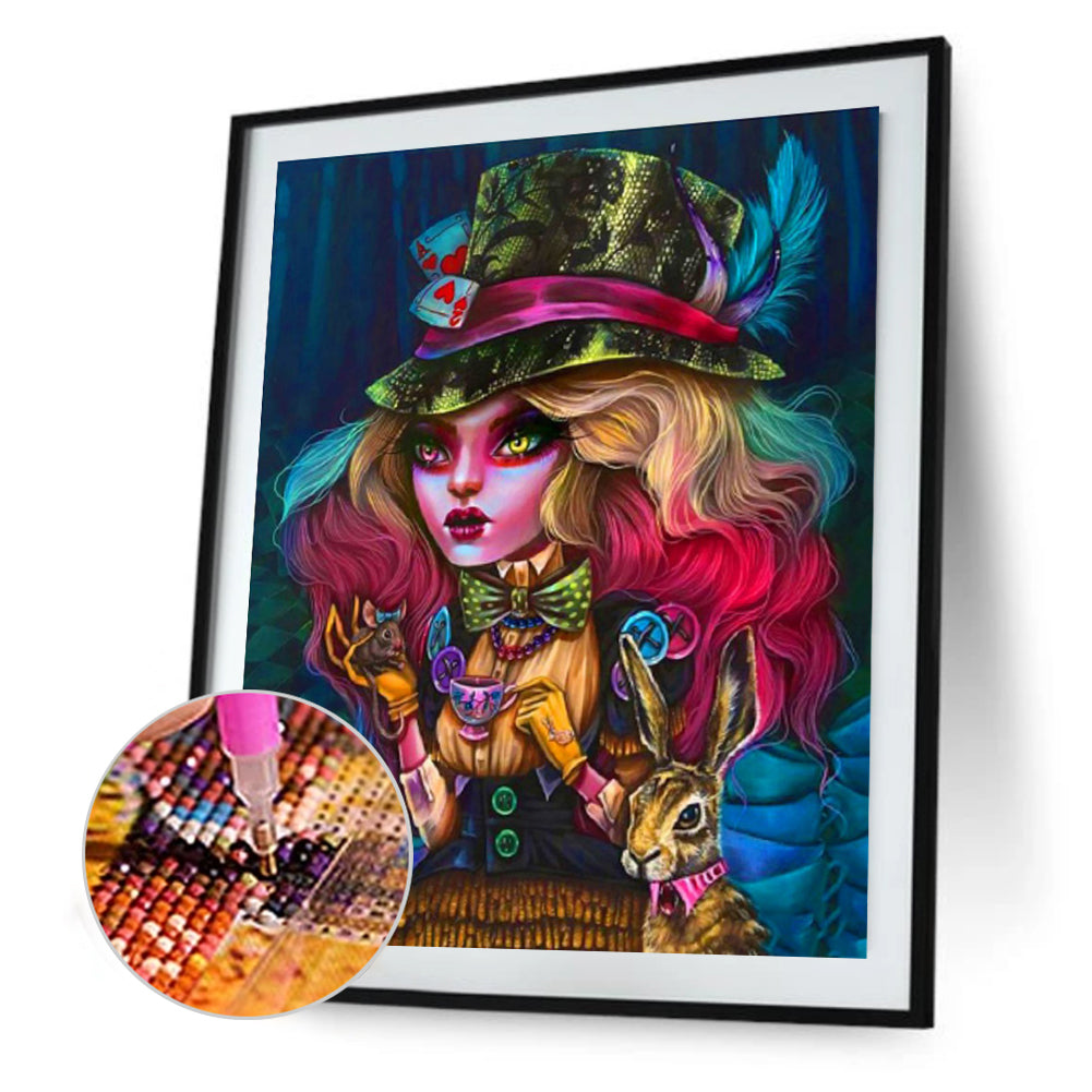 Gothic Woman - Full Round Drill Diamond Painting 40*50CM