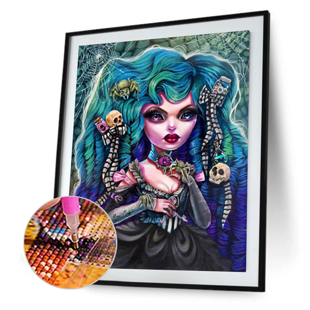 Gothic Woman - Full Round Drill Diamond Painting 40*50CM