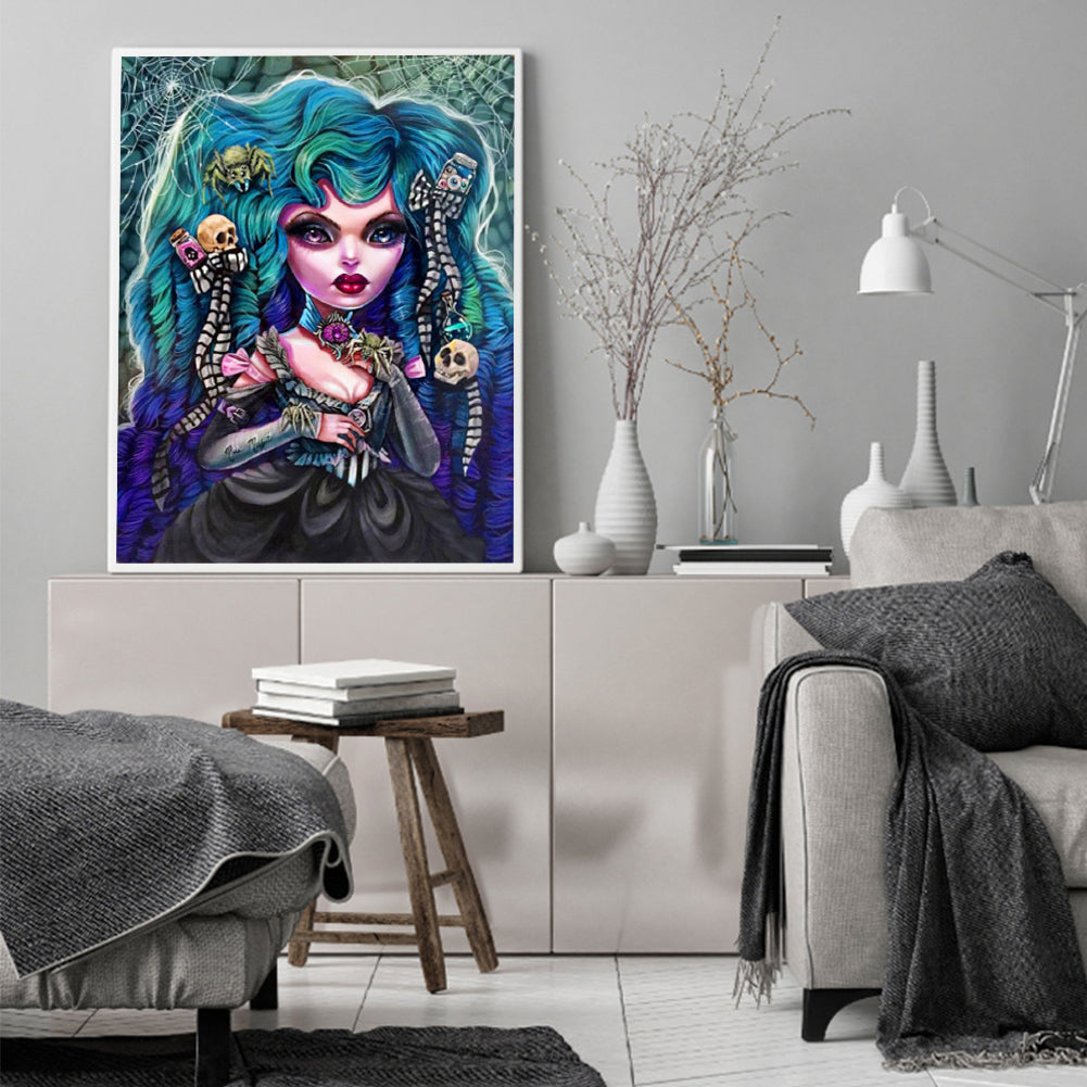 Gothic Woman - Full Round Drill Diamond Painting 40*50CM