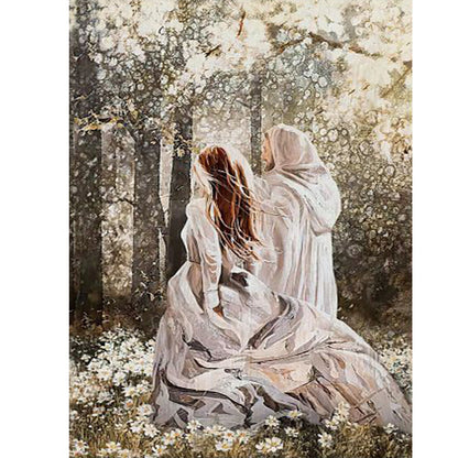 Couple - Full Round Drill Diamond Painting 30*40CM