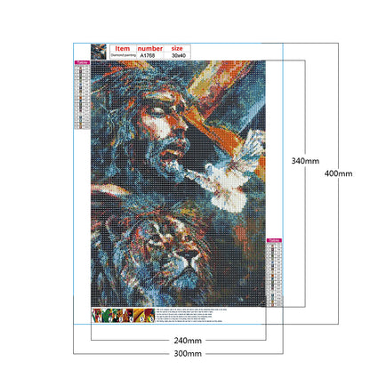 Man - Full Round Drill Diamond Painting 30*40CM