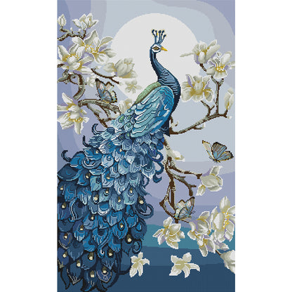 Peacock Auspicious - 14CT Stamped Cross Stitch 47*72CM