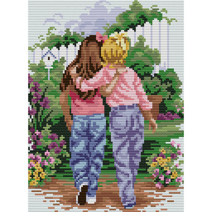 Good Friend - 14CT Stamped Cross Stitch 22*30CM