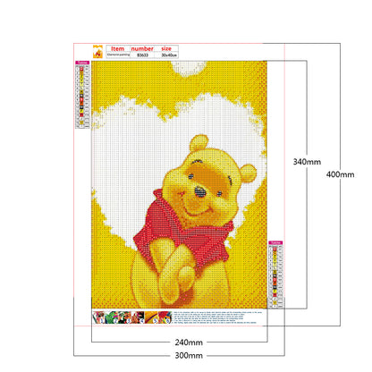 Winnie The Pooh - Full Round Drill Diamond Painting 30*40CM