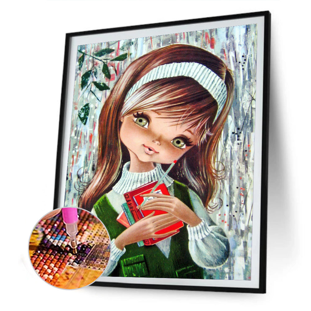 Little Girl - Full Round Drill Diamond Painting 30*40CM