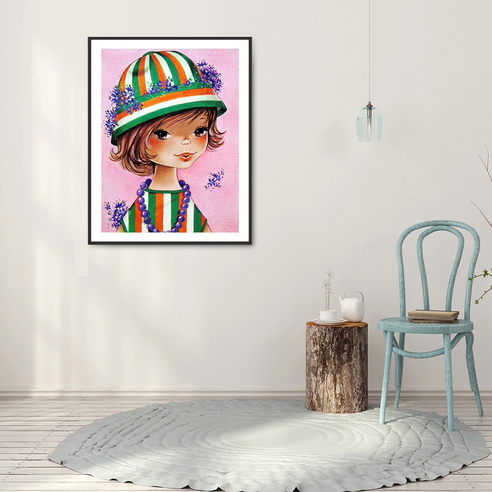 Little Girl - Full Round Drill Diamond Painting 30*40CM