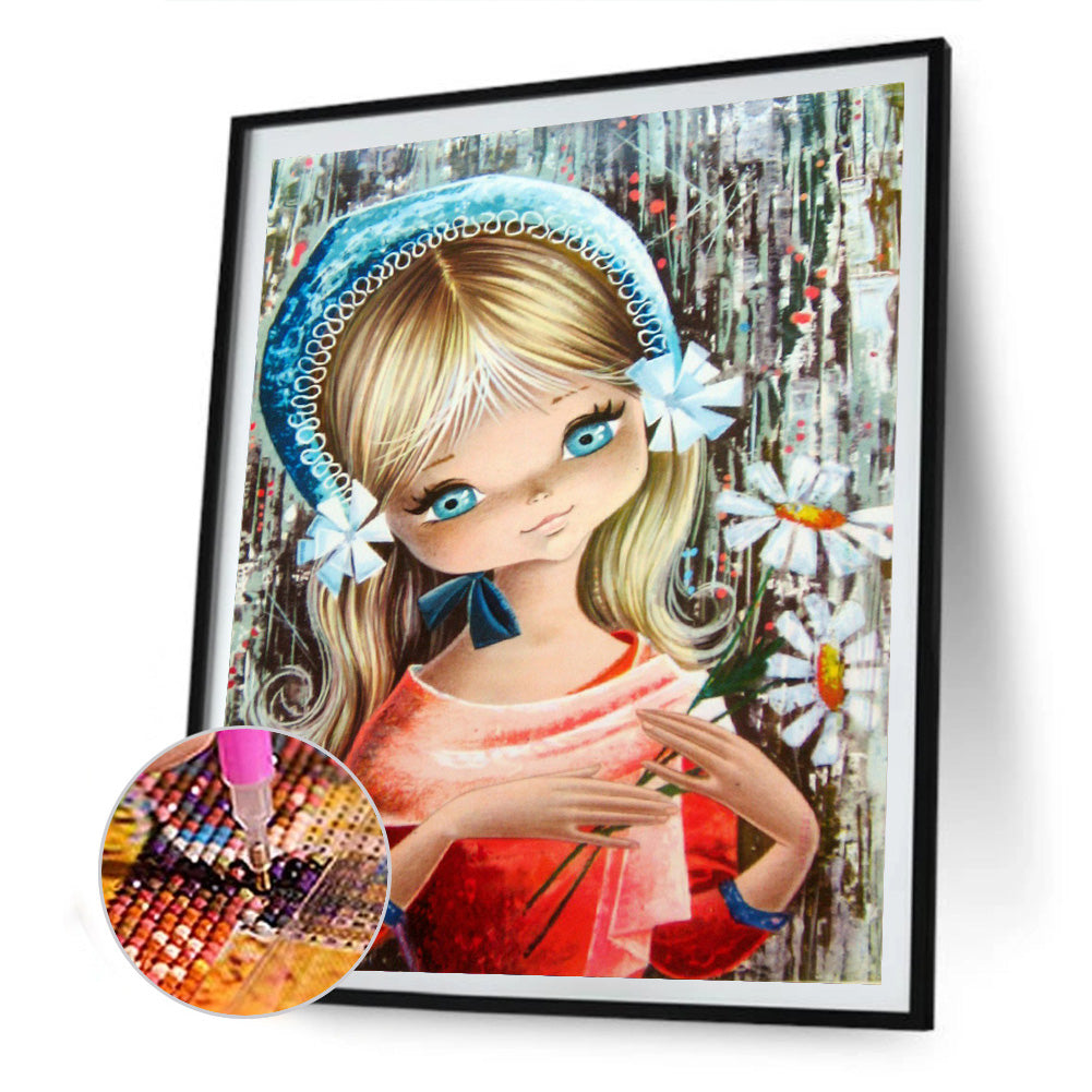 Little Girl - Full Round Drill Diamond Painting 30*40CM