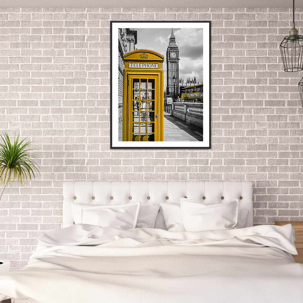 Telephone Booth - Full Round Drill Diamond Painting 40*50CM