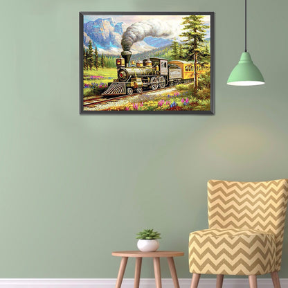 Train - Full Round Drill Diamond Painting 60*50CM
