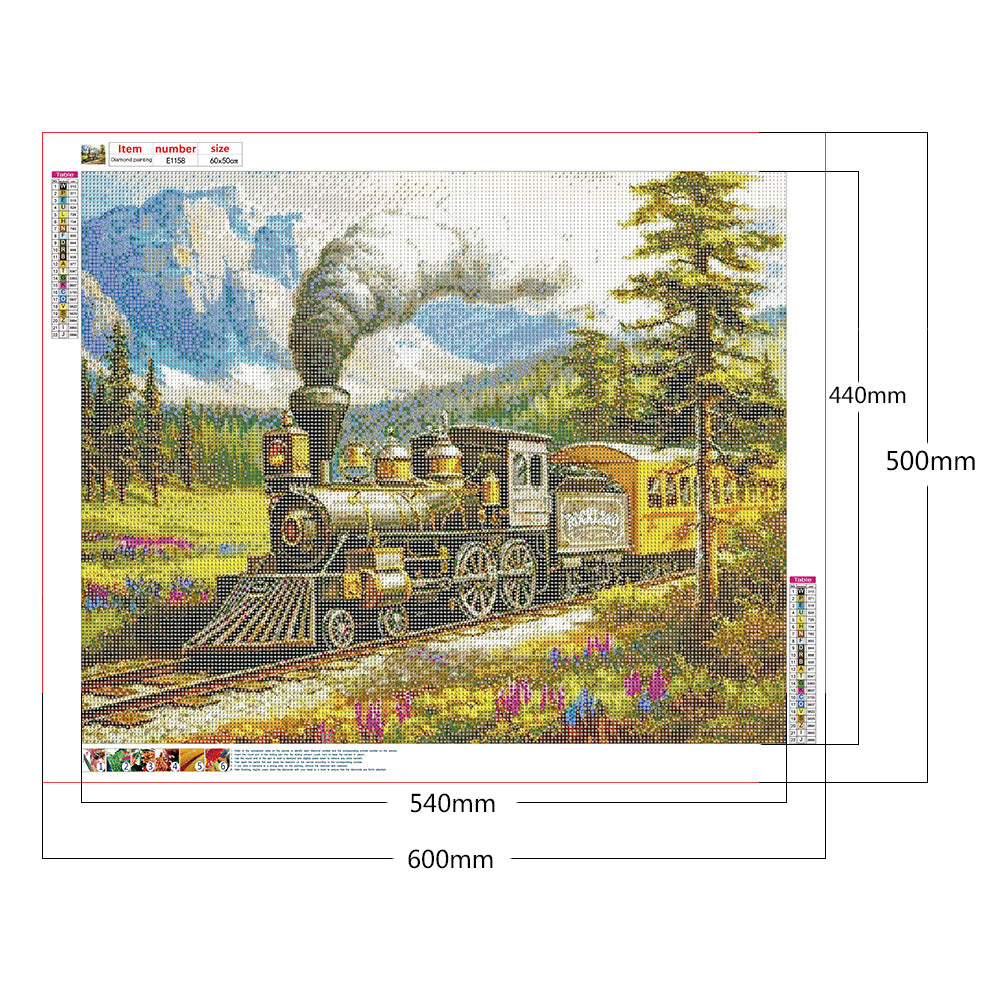 Train - Full Round Drill Diamond Painting 60*50CM
