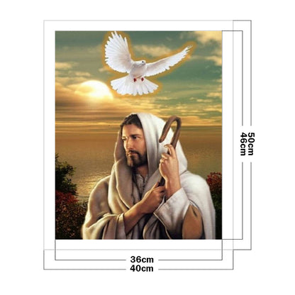 Jesus - 11CT Stamped Cross Stitch 40*50CM