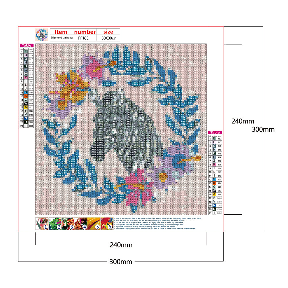 Zebra Wreath - Full Square Drill Diamond Painting 30*30CM