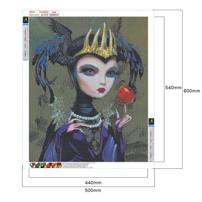 Gothic Woman - Full Round Drill Diamond Painting 50*60CM