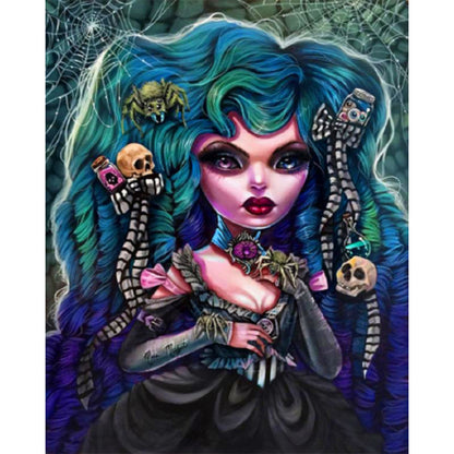 Gothic Woman - Full Round Drill Diamond Painting 50*60CM
