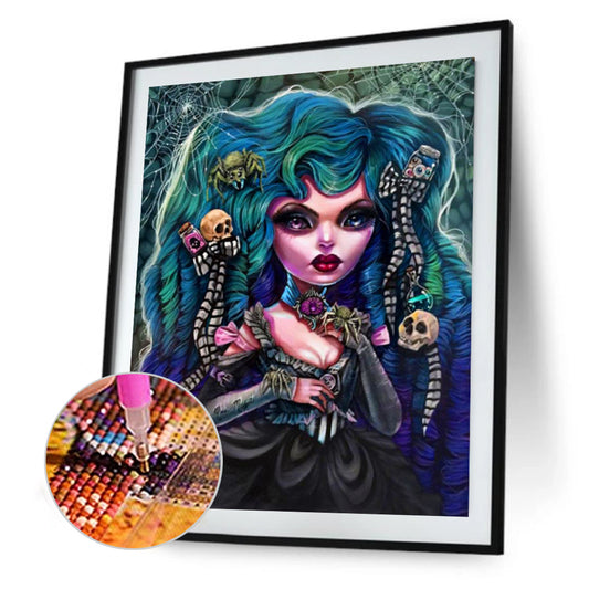 Gothic Woman - Full Round Drill Diamond Painting 50*60CM