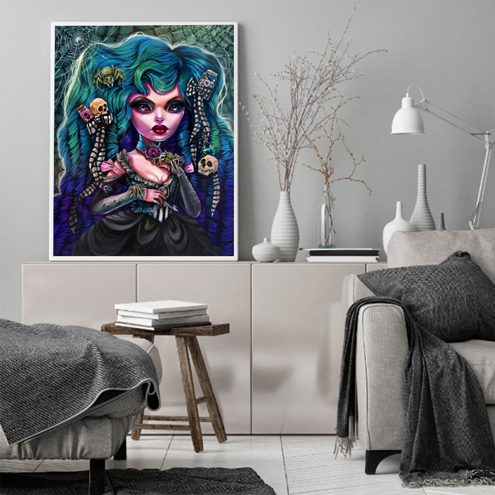 Gothic Woman - Full Round Drill Diamond Painting 50*60CM