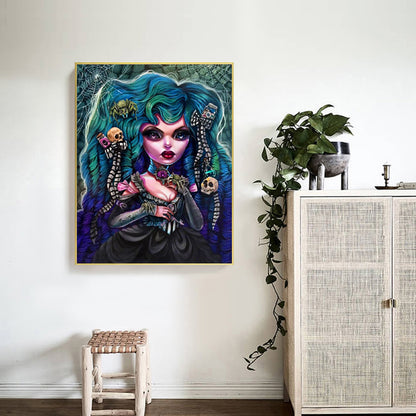 Gothic Woman - Full Round Drill Diamond Painting 50*60CM