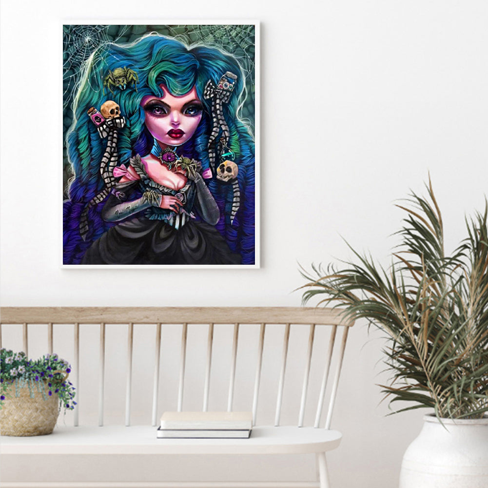 Gothic Woman - Full Round Drill Diamond Painting 50*60CM