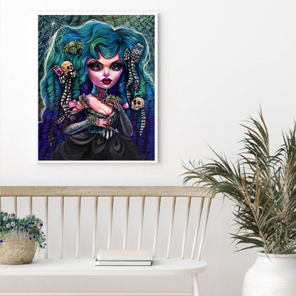 Gothic Woman - Full Round Drill Diamond Painting 50*60CM