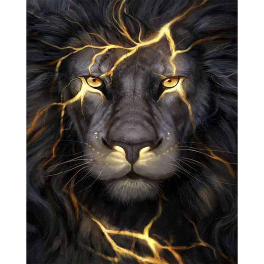 Lion - Full Round Drill Diamond Painting 50*60CM