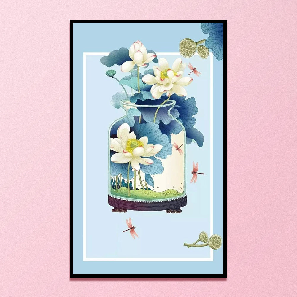 Flower Order - 11CT Stamped Cross Stitch 40*67CM