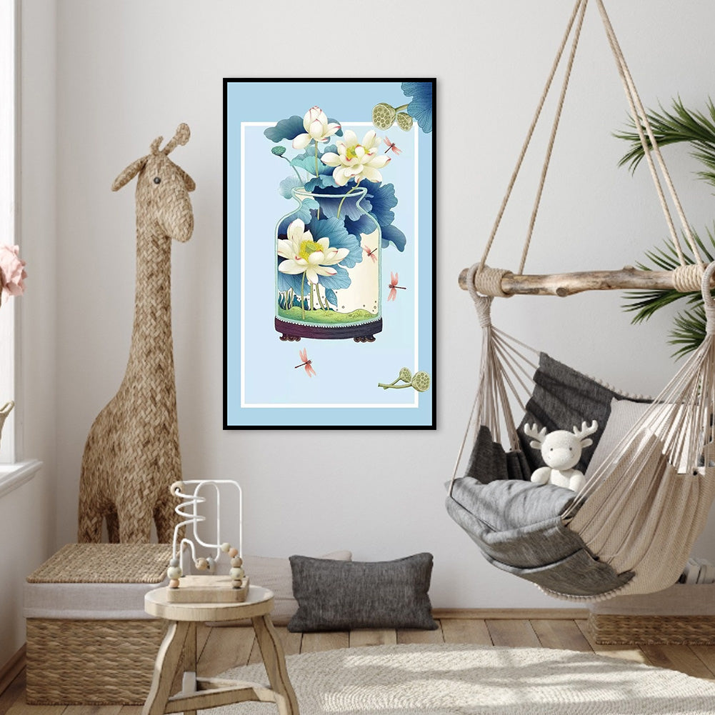 Flower Order - 11CT Stamped Cross Stitch 40*67CM