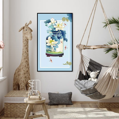 Flower Order - 11CT Stamped Cross Stitch 40*67CM