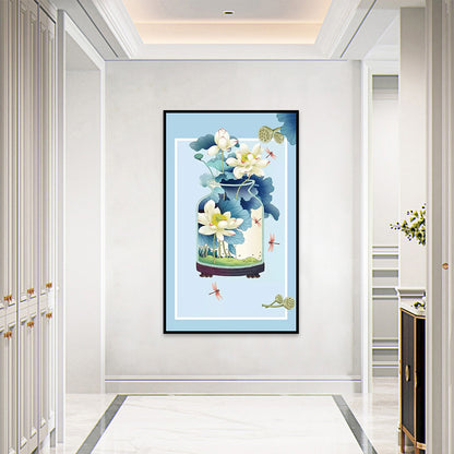 Flower Order - 11CT Stamped Cross Stitch 40*67CM