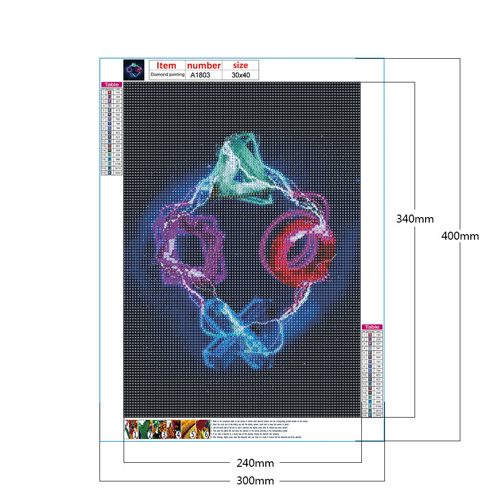 Technology Electronics - Full Round Drill Diamond Painting 30*40CM