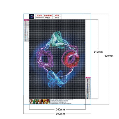 Technology Electronics - Full Round Drill Diamond Painting 30*40CM