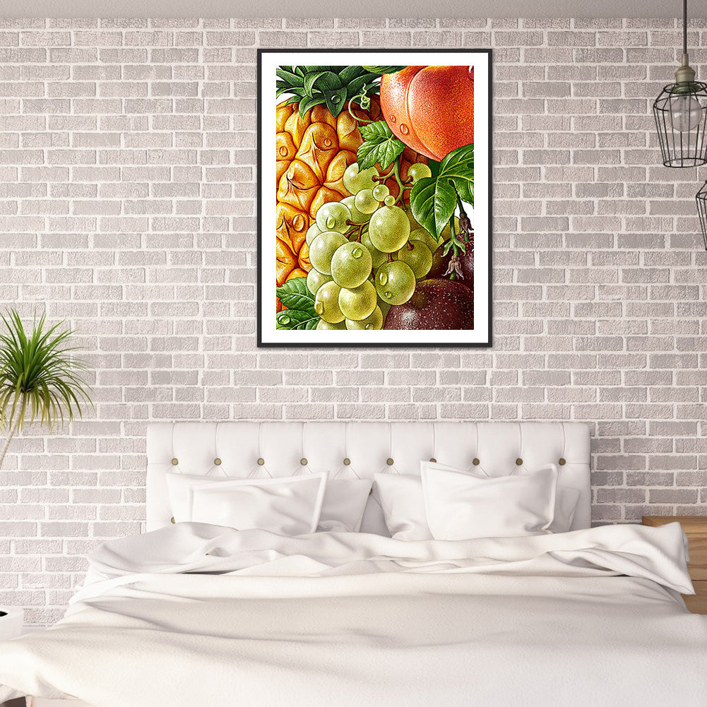 Fresh Fruits And Vegetables - Full Round Drill Diamond Painting 30*40CM