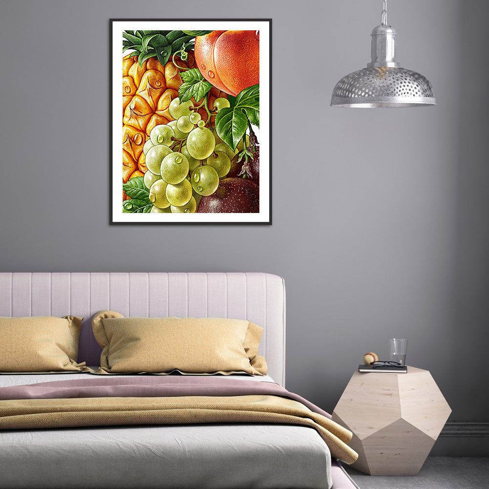 Fresh Fruits And Vegetables - Full Round Drill Diamond Painting 30*40CM