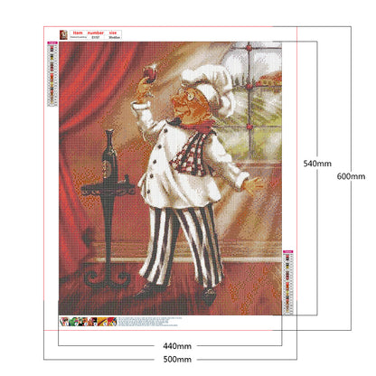 Chef - Full Round Drill Diamond Painting 50*60CM