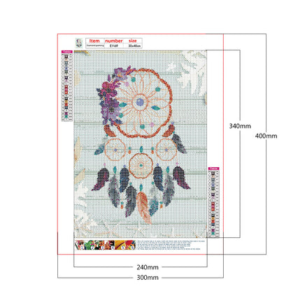 Dreamcatcher - Full Round Drill Diamond Painting 30*40CM