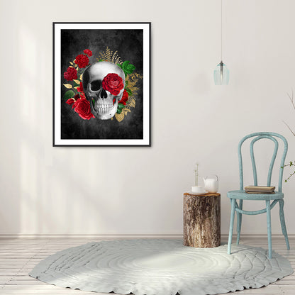 Dark Skull - Full Round Drill Diamond Painting 30*40CM