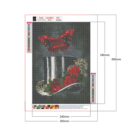 Dark Butterfly - Full Round Drill Diamond Painting 30*40CM