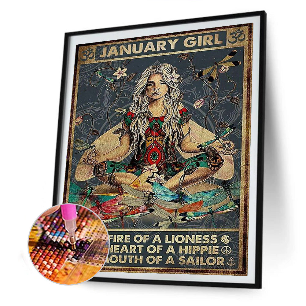 Figure Abstract Painting - Full Round Drill Diamond Painting 30*40CM