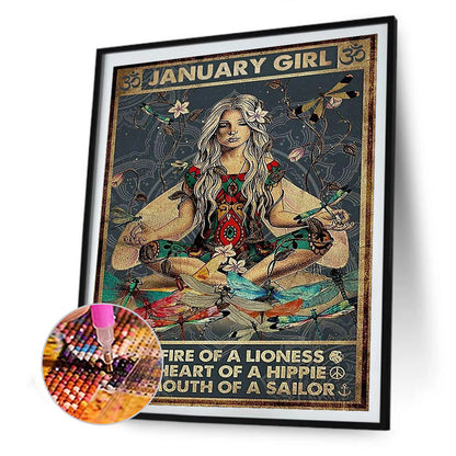 Figure Abstract Painting - Full Round Drill Diamond Painting 30*40CM